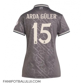 Real Madrid Arda Guler #15 Tricou Fotbal Replică 2024-25 Femei Treilea